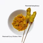 Pawmeal Sataylicious with Pawmeal Singapaw Curry
