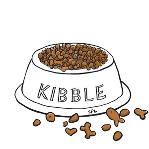 Bowl of kibbles sketch by Pawmeal